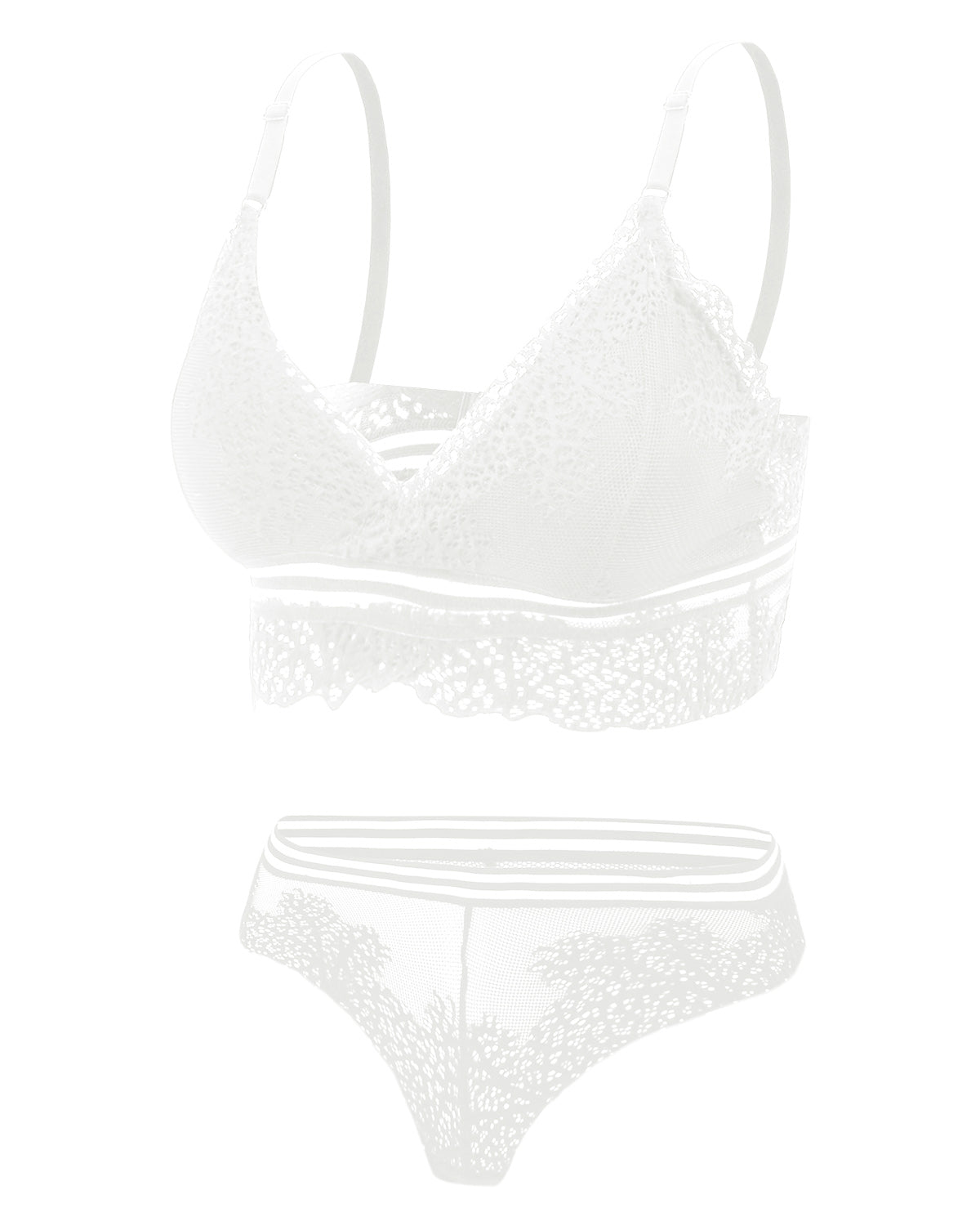 Style 5115 Lace Contour Plunge Bra and Panty Set Whole Carton (110 Sets)
