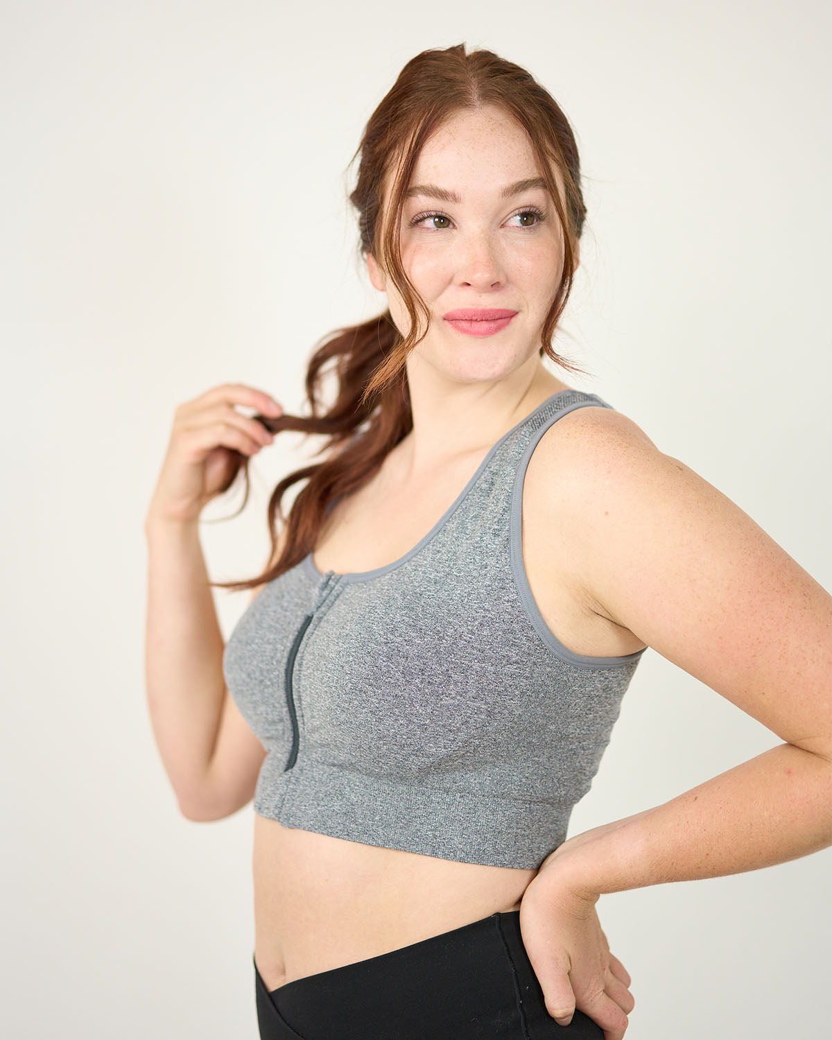 Coobie Front Zipper Sports Bra 9005