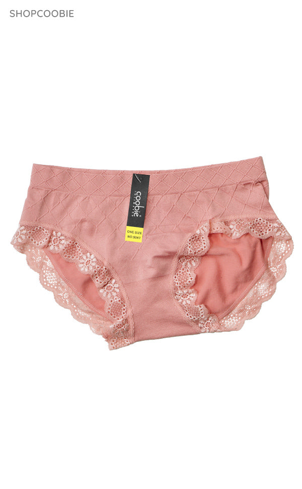 Style 9047 Lace Panties Whole Carton (One Size, 105 Pcs of Each Color Black/White/Pink, 315 Pcs in Total)