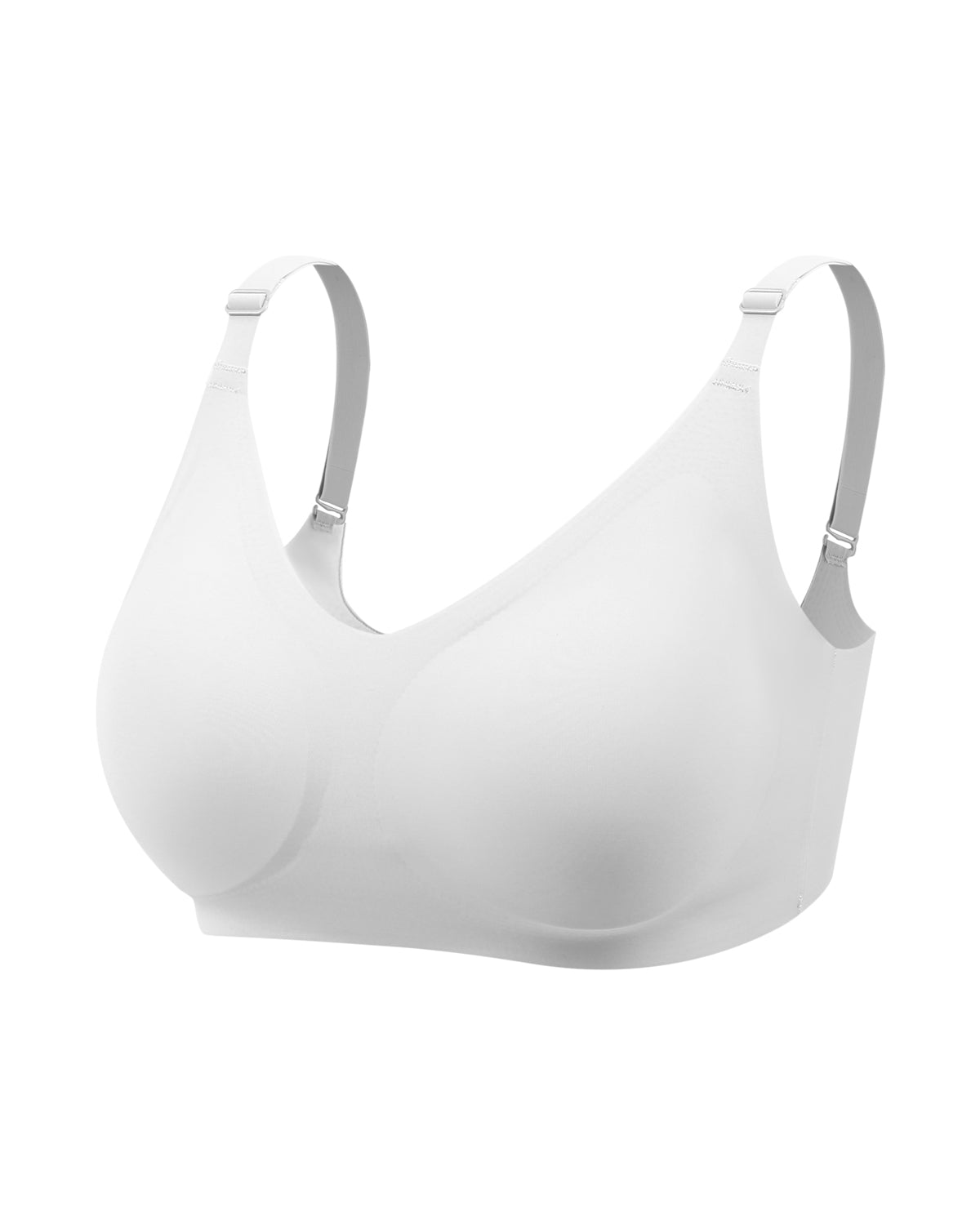 YIONTAN Solid Color Bra Half-Cup Padded with Removable Spaghetti Straps  Wireless U-Back for Women at  Women's Clothing store